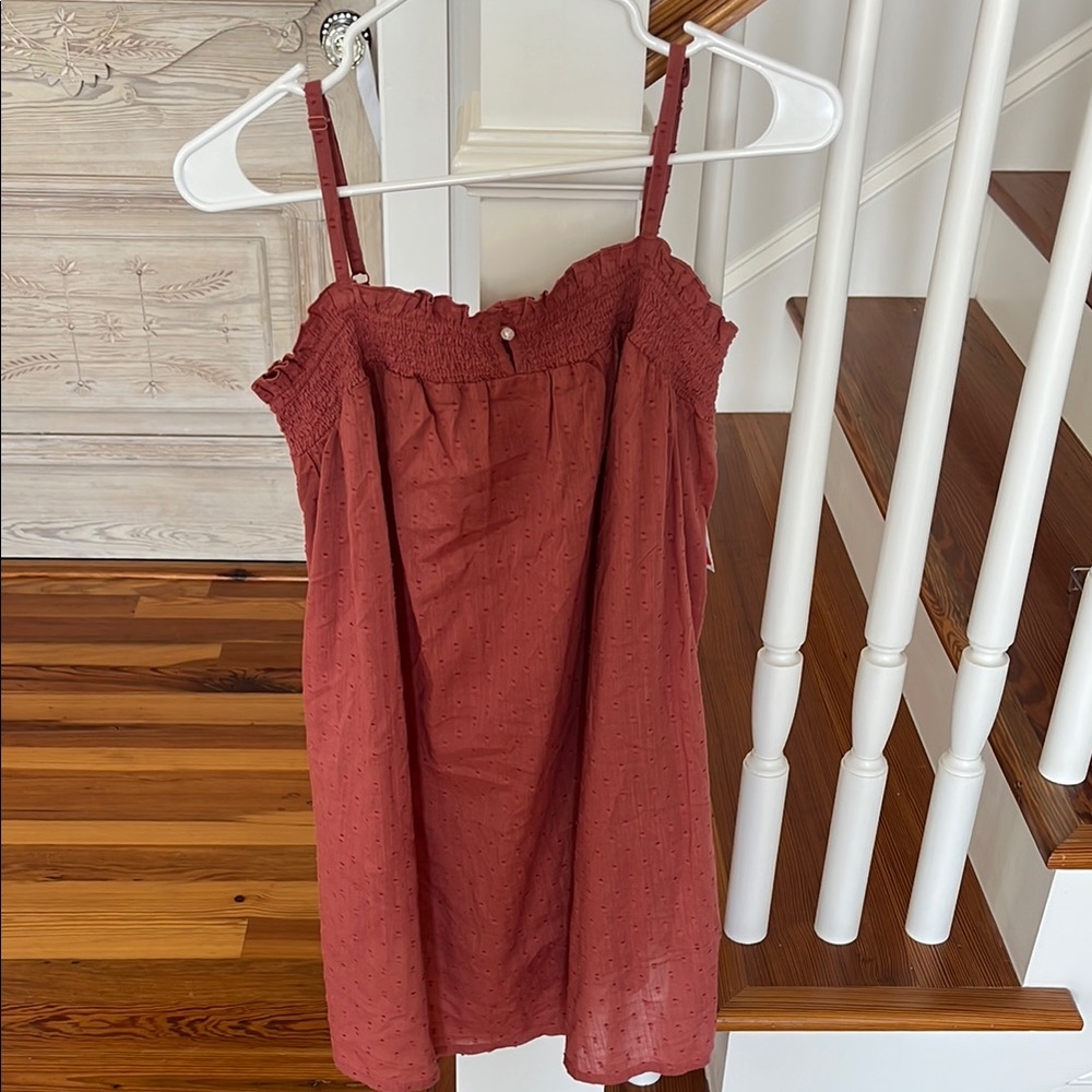 Rust Red Sleeveless Dress